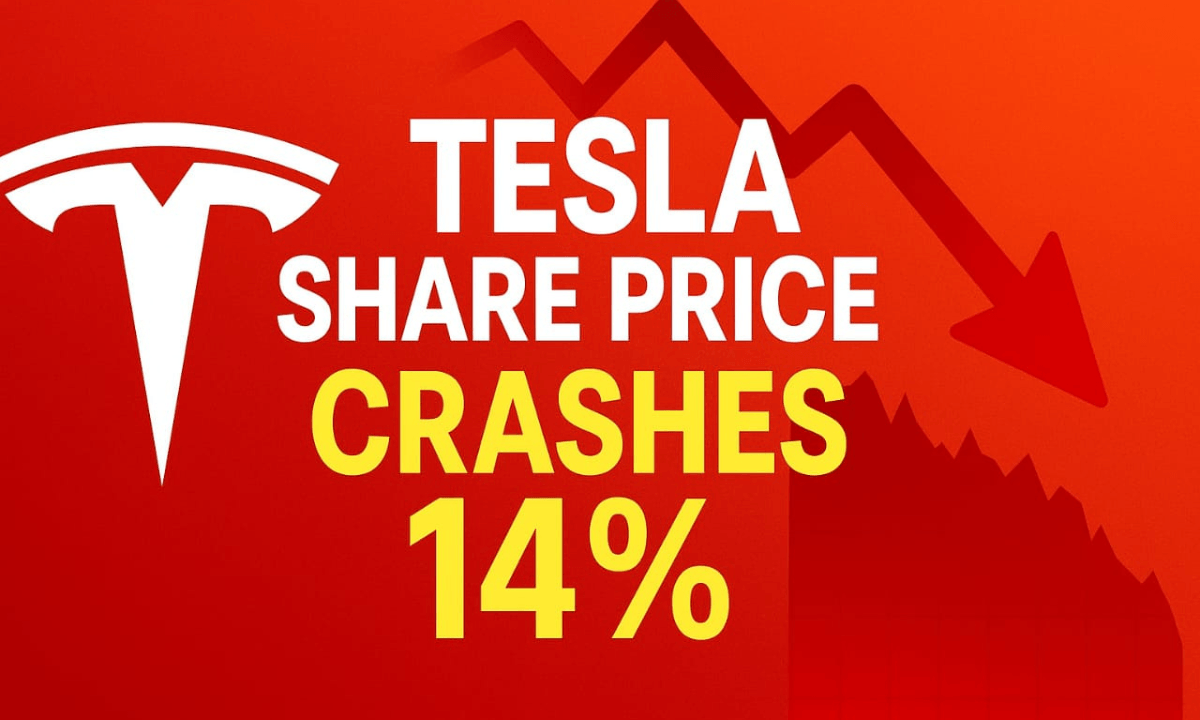 Tesla Share Price Crashes 14%